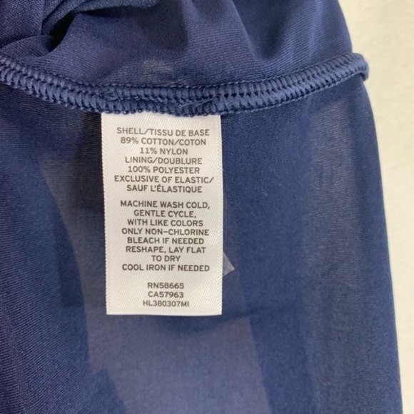 HINGE Flutter Sleeve Lace Top Navy Size Small NWOT - Picture 9 of 10